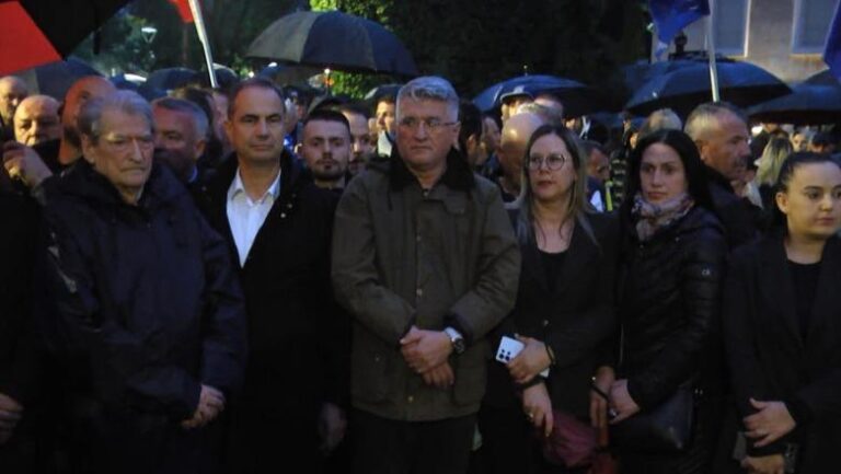Protesta e PD, 1 minutë heshtje për 2 të miturit që humbën jetën tragjikisht