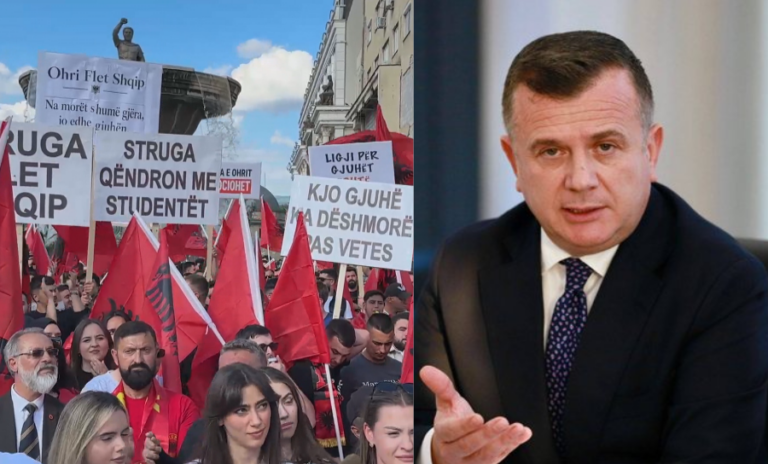 Studentët shqiptarë protestë në Shkup, Balla: Provimi i jurisprudencës në shqip, e drejtë e garantuar nga Kushtetuta