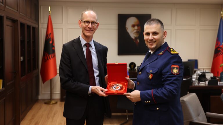 Policia dhe Zyra Federale Kriminale e Gjermanisë forcojnë bashkëpunimin, Skënder Hita pret drejtorin gjerman