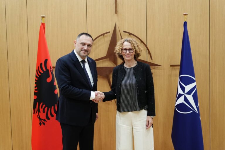 Shqipëria rikonfirmon angazhimin në NATO, ministri Nufi takohet me zv/sekretaren Šekerinska