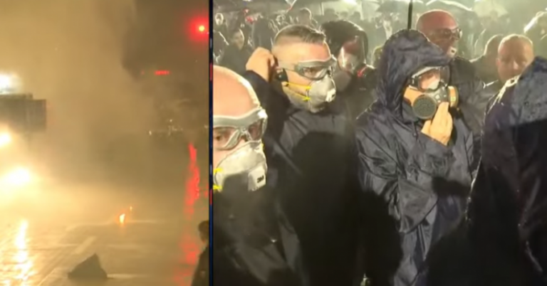 Policia hedh gaz lotsjellës, Berisha pajiset me maskë mbrojtëse