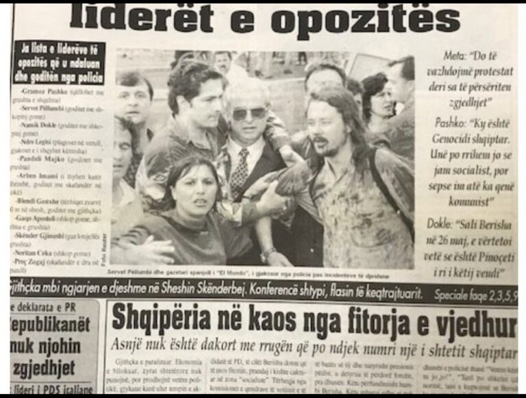 Erion Braçe rikthen pamjet e majit 1996: Kur opozita rrihej barbarisht e protestuesit tërhiqeshin zvarrë