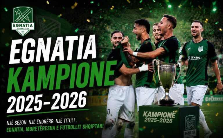 Egnatia fiton titullin kampion për herë të tretë radhazi