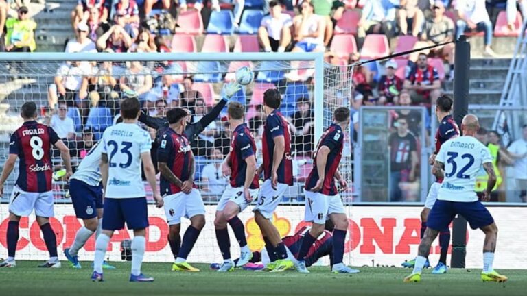 Inter ndalet në Bologna, Diouf shmang humbjen në minutat e fundit