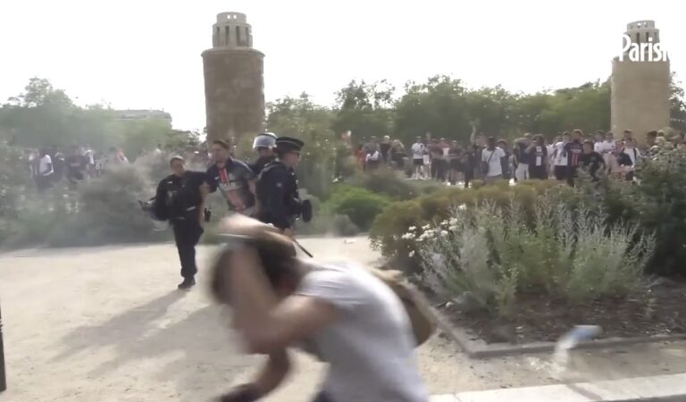 Festë dhe kaosnë Paris pas triumfit të PSG-së në Champions League (VIDEO)