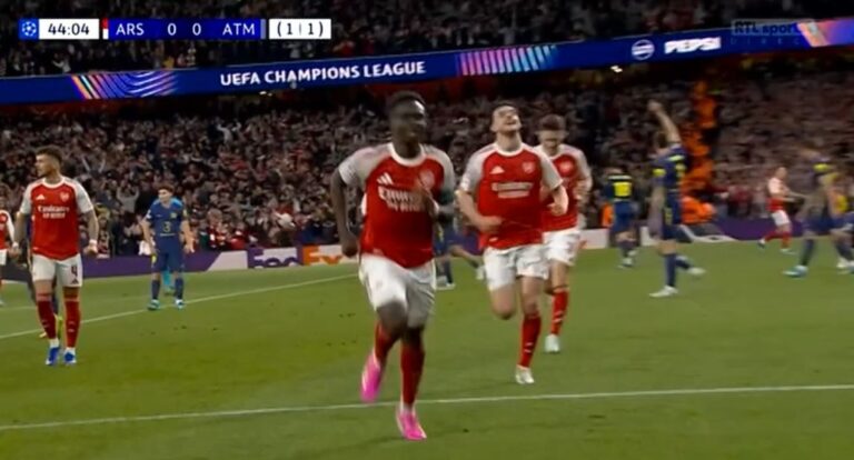 Arsenali drejt finales, zhbllokon duelin ndaj Atleticos në fundin e pjesës së parë (VIDEO)