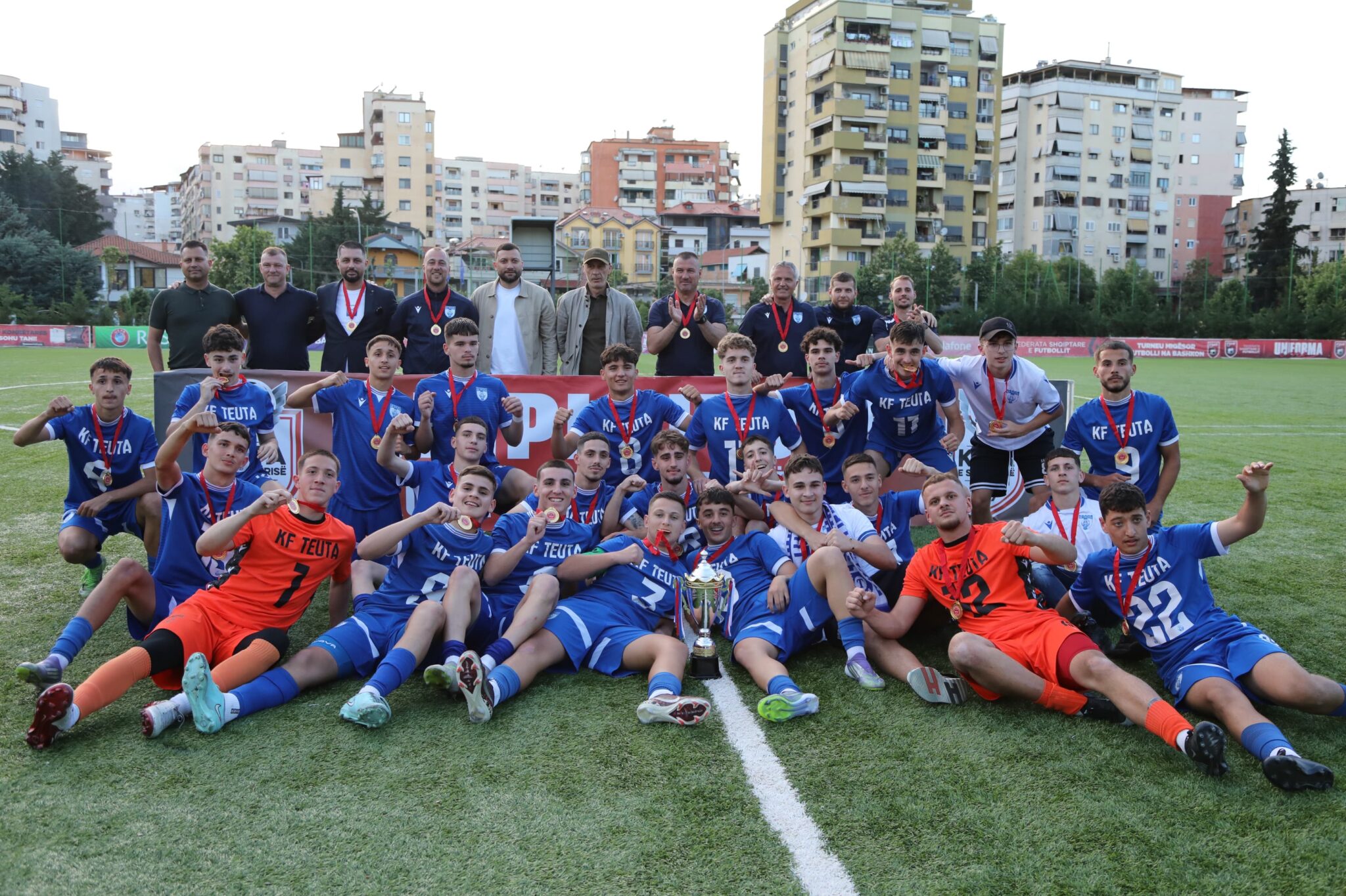 Kupa e Shqipërisë U 17  Teuta fiton finalen ndaj Tiranës 4 3 pas përmbysjes spektakolare
