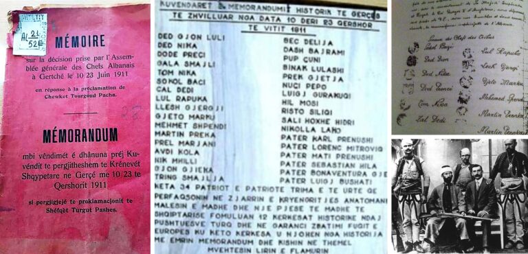 Memorandumi i Greçës, 23 qershor 1911, akti themelues i programit kombëtar që ndezi shkëndinë e pavarësisë