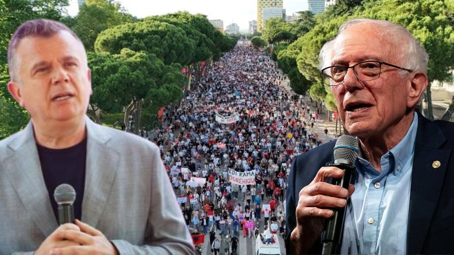 100 mijë protestues  Balla replikon me senatorin amerikan  Socialistët shokët tuaj ideologjikë  ju ftoj të na vizitoni