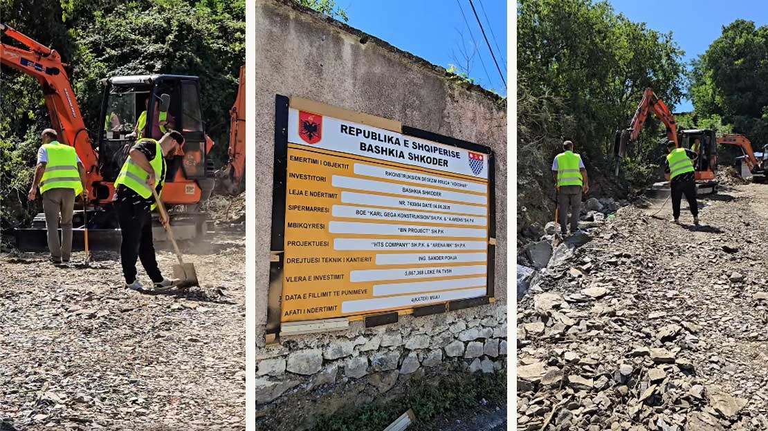 Nis rikonstruksioni i degëzimit të Veksharit në Draçin  ndërhyjmë me investime konkrete në çdo lagje të Shkodrës