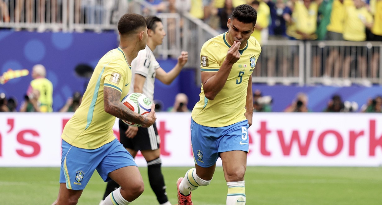 Casemiro dhe Martinelli  Brazili përmbysje spektakolare ndaj Japonisë