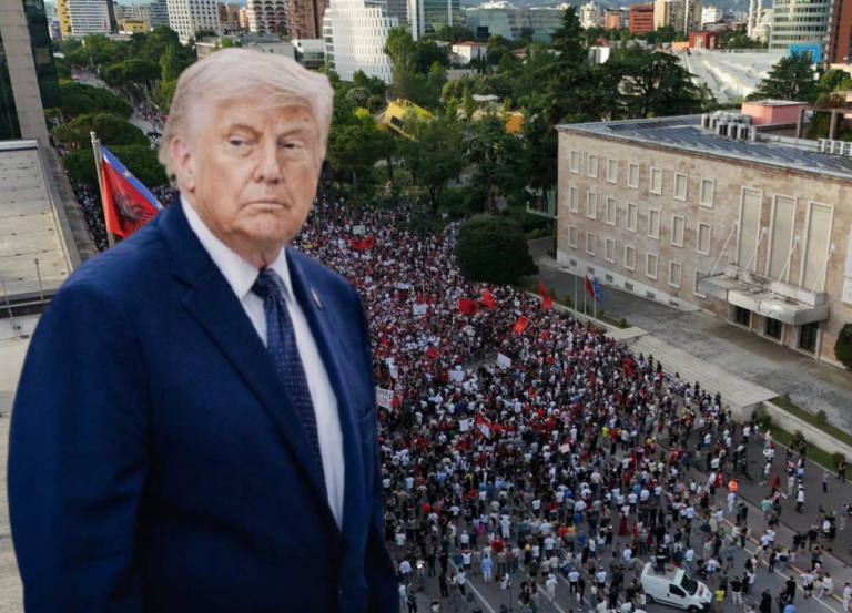 Erion Braçe: Trumpin nuk e rrëzoni nga Sheshi i Tiranës!