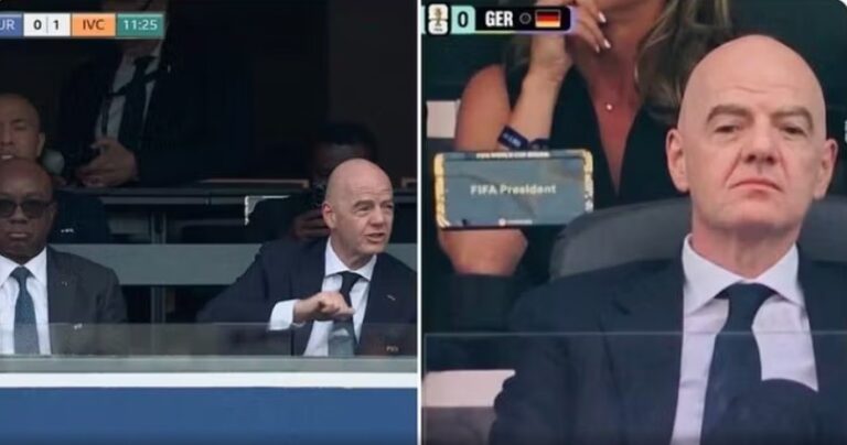 Fotot virale të Infantinos në dy stadiume njëkohësisht ndezin debat në rrjetet sociale