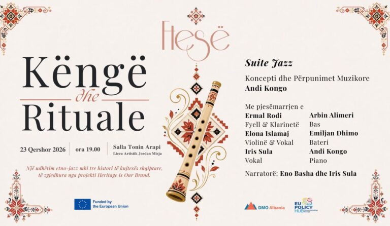 “Këngë dhe Rituale”, suita jazz që sjell kujtesën shqiptare në skenë. Hyrja falas
