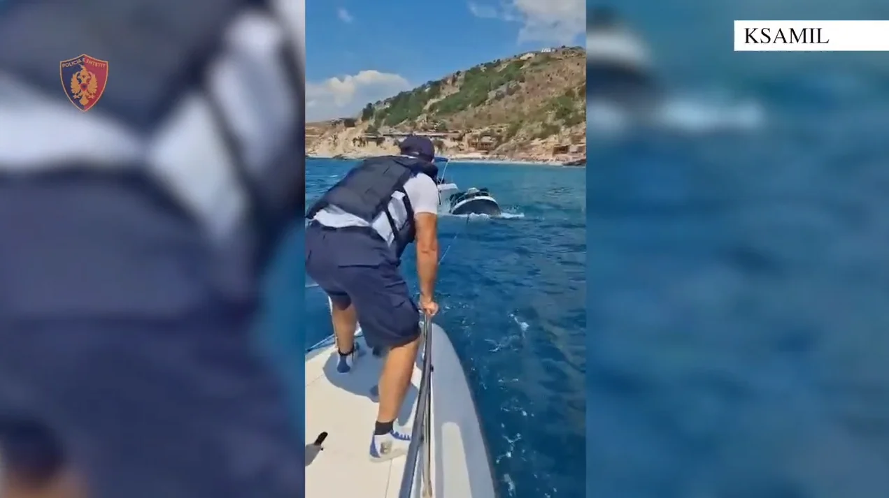 Erëra të forta në Ksamil rrezikojnë turistët  Policia i shpëton në kohë