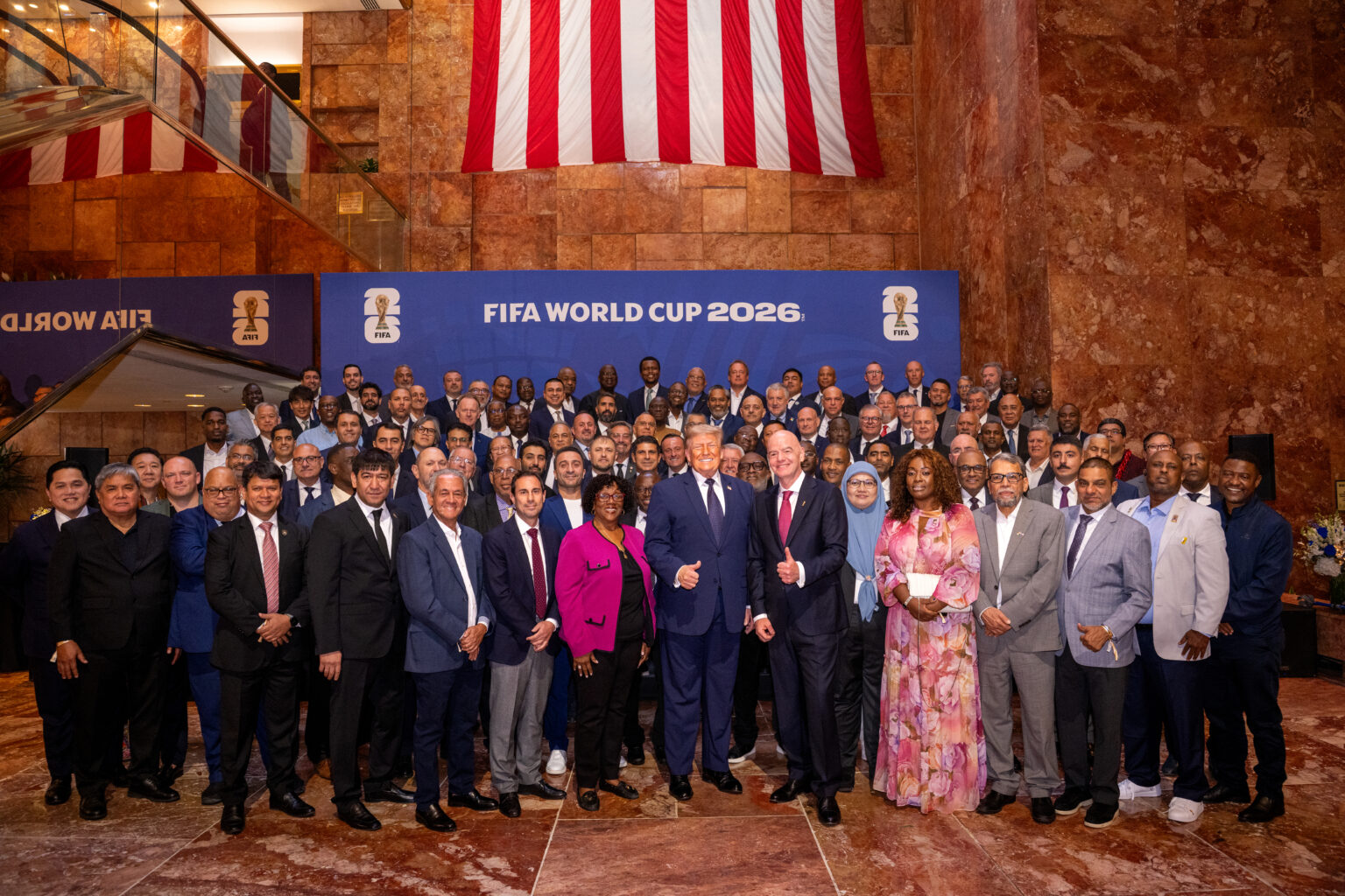 Presidenti Duka merr pjesë në eventin e FIFA s në Trump Tower për Kupën e Botës 2026