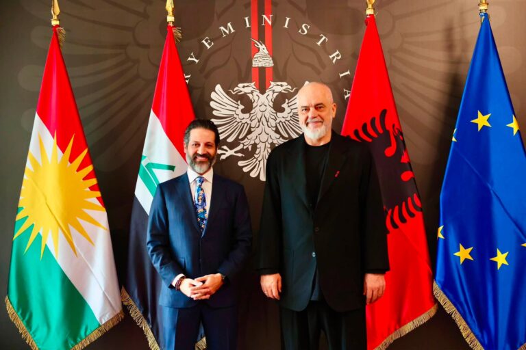 FOTO/ ”Vizita e parë në Shqipëri”, Rama pret zv/kryeministrin e Rajonit të Kurdistanit të Irakut