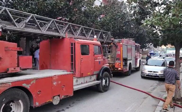 Zjarr i madh në Domen të Postribës, frikë për fatin e nënës dhe dy fëmijëve