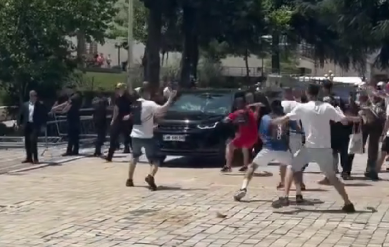 VIDEO/ Ja si e goditën makinën e deputetit