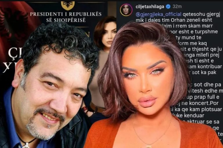 FOTO/ Sherr i madh mes Çiljeta Xhilagës dhe Gjergj Lekës, shkak ”dekorata” nga Presidenti