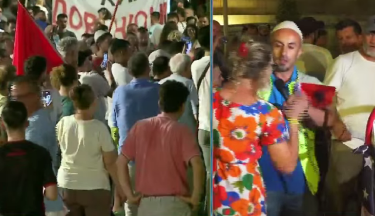 VIDEO/ Moment tensioni mes Arben Kolës dhe një qytetareje në protestë