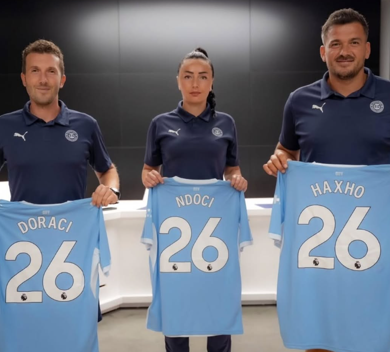 Rama jep lajmin  Tre trajnerët e parë shqiptarë certifikohen nga Manchester City