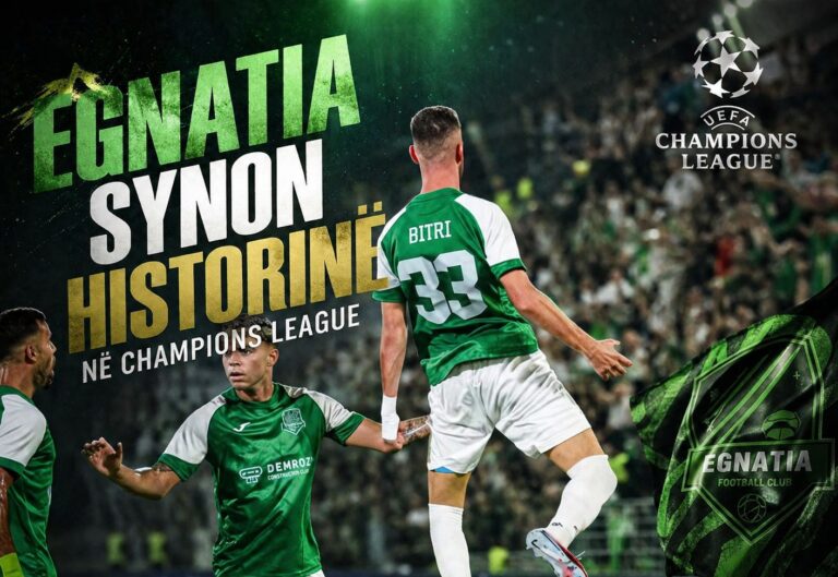 Egnatia kërkon historinë në Champions League, sonte luan duelin vendimtar në Slloveni