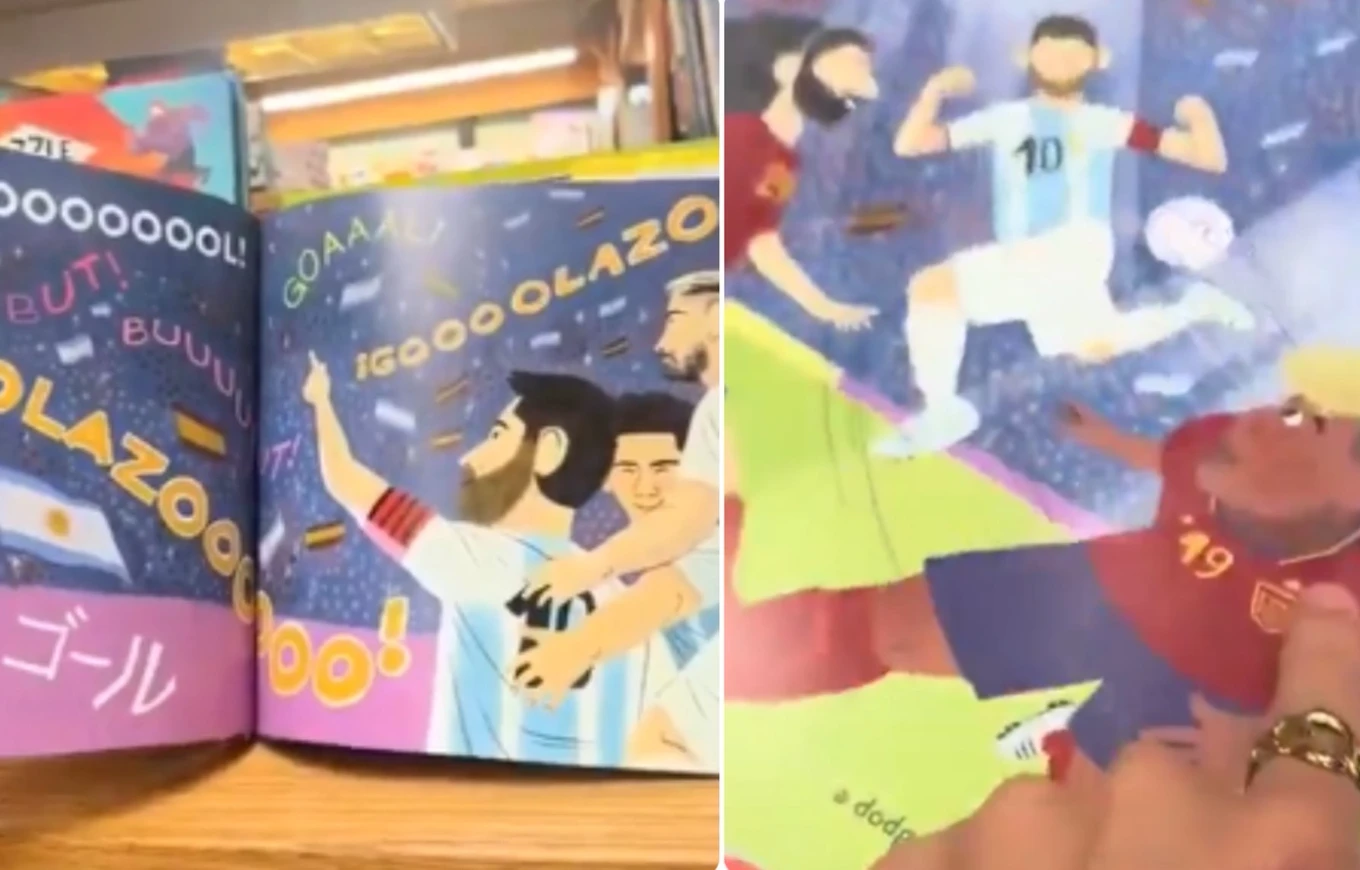 Po bën xhiron e Botës  Një libër për fëmijë  kishte parashikuar  finalen Spanjë Argjentinë  VIDEO 