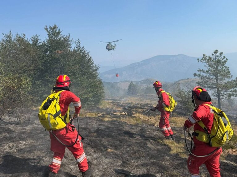 Zjarri në Tërbun të Pukës nën kontroll, vijon puna për shuarjen përfundimtare