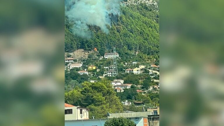 Zjarr i madh në Milot, flakët kërcënojnë zonat e banuara