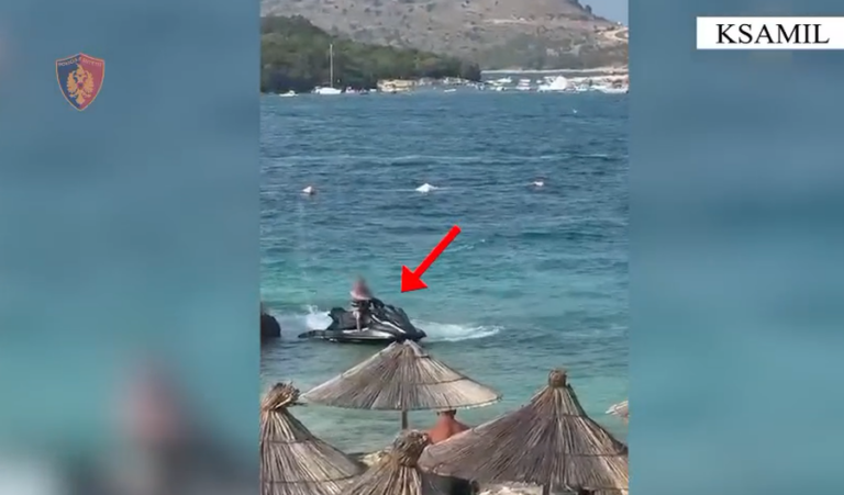 E pëson drejtuesi i mjetit lundrues Jet Ski, rrezikoi jetën e pushuesve në Ksamil