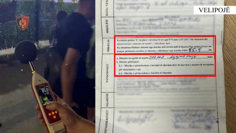Shkodër, 200 mijë lekë gjobë për lokalin që shkeli kufirin e zhurmës
