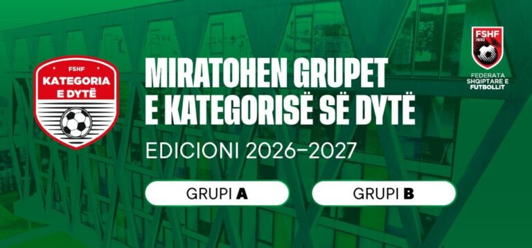 Komiteti Ekzekutiv i FSHF-së miraton ndarjen e grupeve të Kategorisë së Dytë për sezonin 2026/27