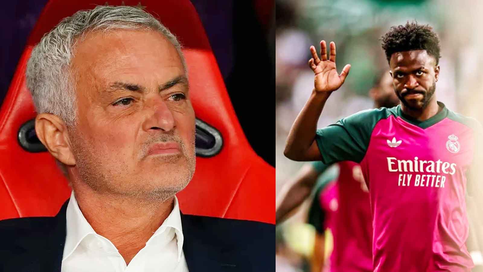 Jose Mourinho  ka reaguar ashpër ndaj mënyrës se si Vinicius Jr po trajtohet në ndeshjet e La Ligës