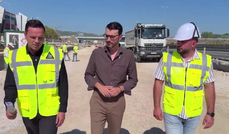 VIDEO/ Ministri Karakaçi inspekton punimet në autostradën Tiranë-Durrës: Synojmë përfundimin para afatit