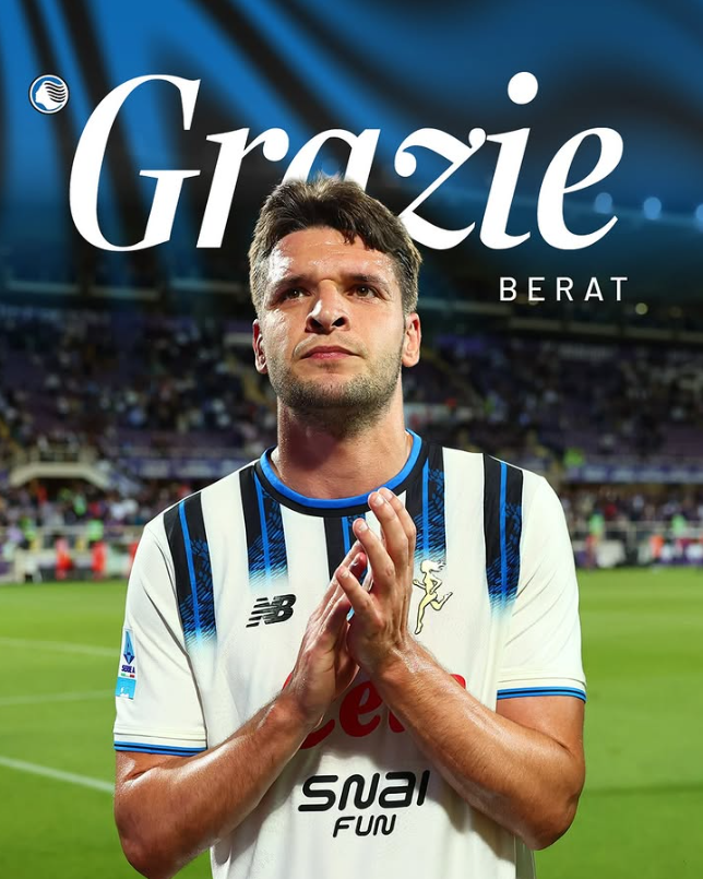 Gjimshiti ndahet nga Atalanta  334 ndeshje  10 gola dhe një trofe historik