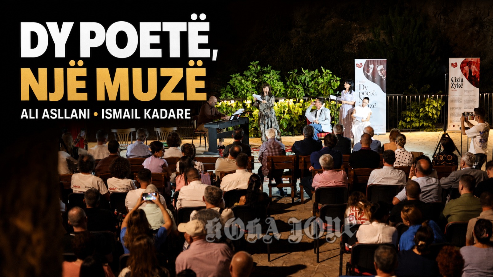 Ali Asllani dhe Ismail Kadare  dy kolosë të poezisë shqipe  një muzë  në kremten e  Vajzë Fest 2026 