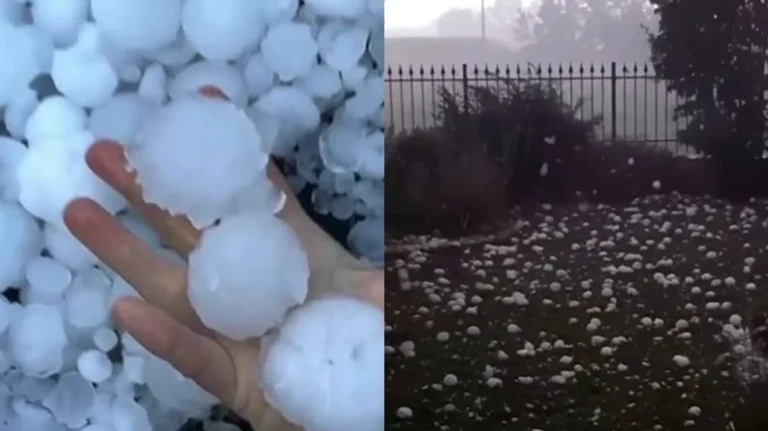 Italia u godit nga breshëri, kokrrat deri në 10 cm shkaktojnë dëme të mëdha – video