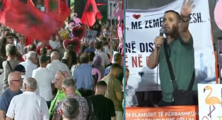 I riu vjen nga Gjermania në protestë: Hiqni dorë nga partitë. Nuk shitemi, nuk blihemi