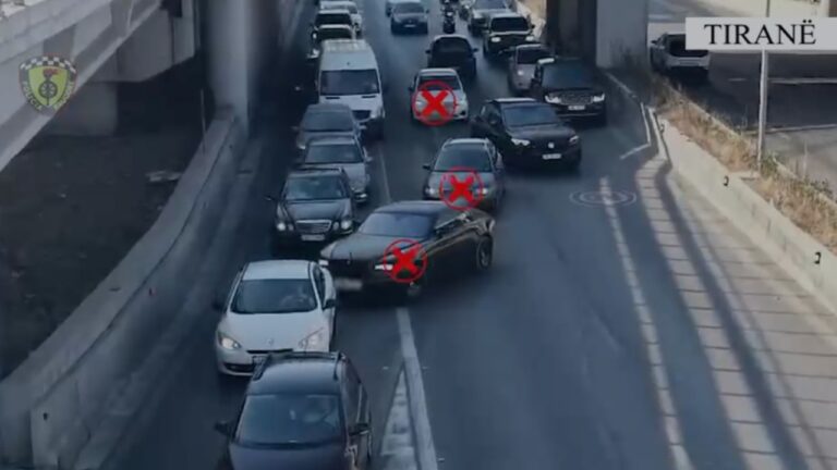 Kontrollet rrugore në Tiranë, mijëra shoferë ndëshkohen për shkelje të rregullave
