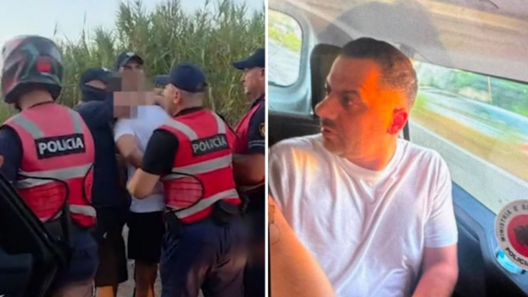 VIDEO/ Momenti i arrestimit në autostradë, Ergys Agasi i nervozuar në makinën e policisë…