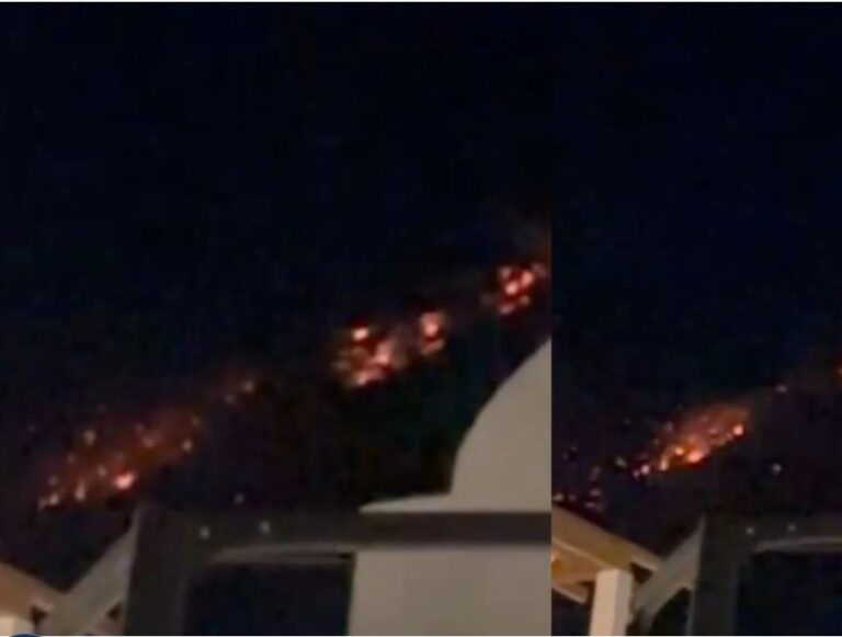Zjarri në Malin e Çikës, flakët afrohen frikshëm drejt fshatit turistik të Dhërmiut