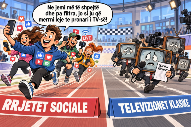 Po mbaron monopoli i televizioneve klasike përballë rrjeteve sociale