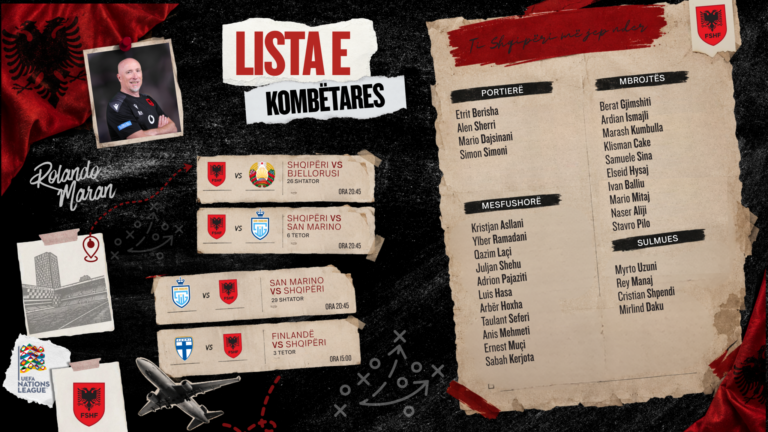 4 ndeshje në Nations League, Maran grumbullon 29 lojtarë. Del lista zyrtare