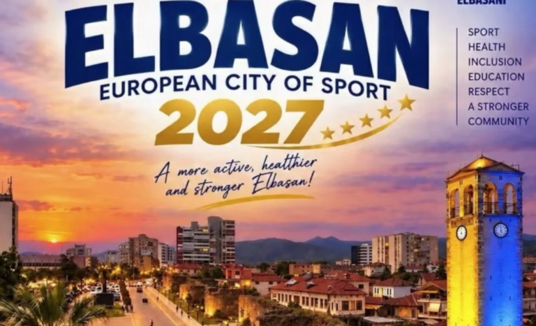 Elbasani shpallet ”Qyteti Europian i Sportit 2027”
