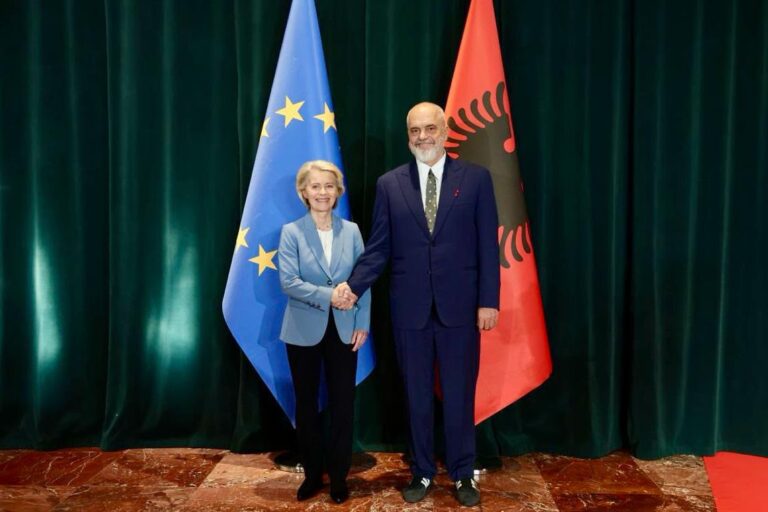 Von der Leyen vlerëson Ramën për reformat drejt BE-së: Po punon fort për ta kthyer ëndrrën europiane në realitet