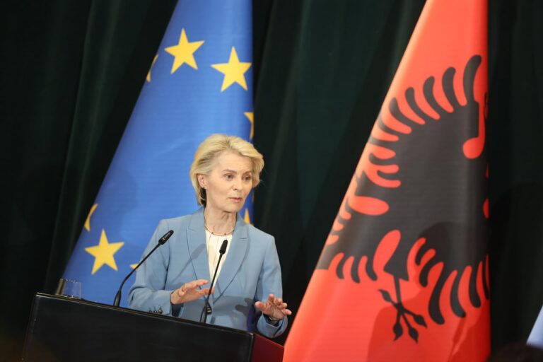 Roaming, drejtësia dhe integrimi në BE/ Të gjitha mesazhet që dha Ursula von der Leyen në Tiranë
