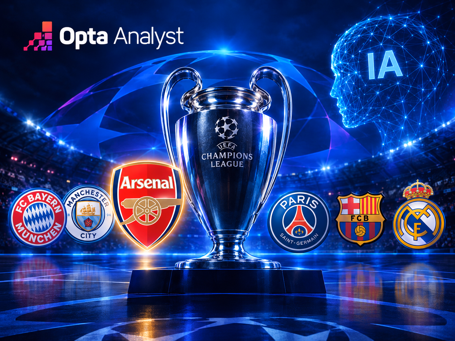 Superkompjuteri  Arsenali favorit për Champions League  Reali vetëm i shtati