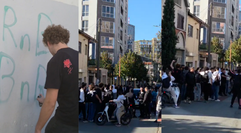 Nxënësit e gjimnazit ”Partizani” bojkotojnë mësimin dhe bllokojnë rrugën