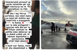 Rama: Djalin e goditur në sy e dërgoi qeveria në Romë për kurim të specializuar